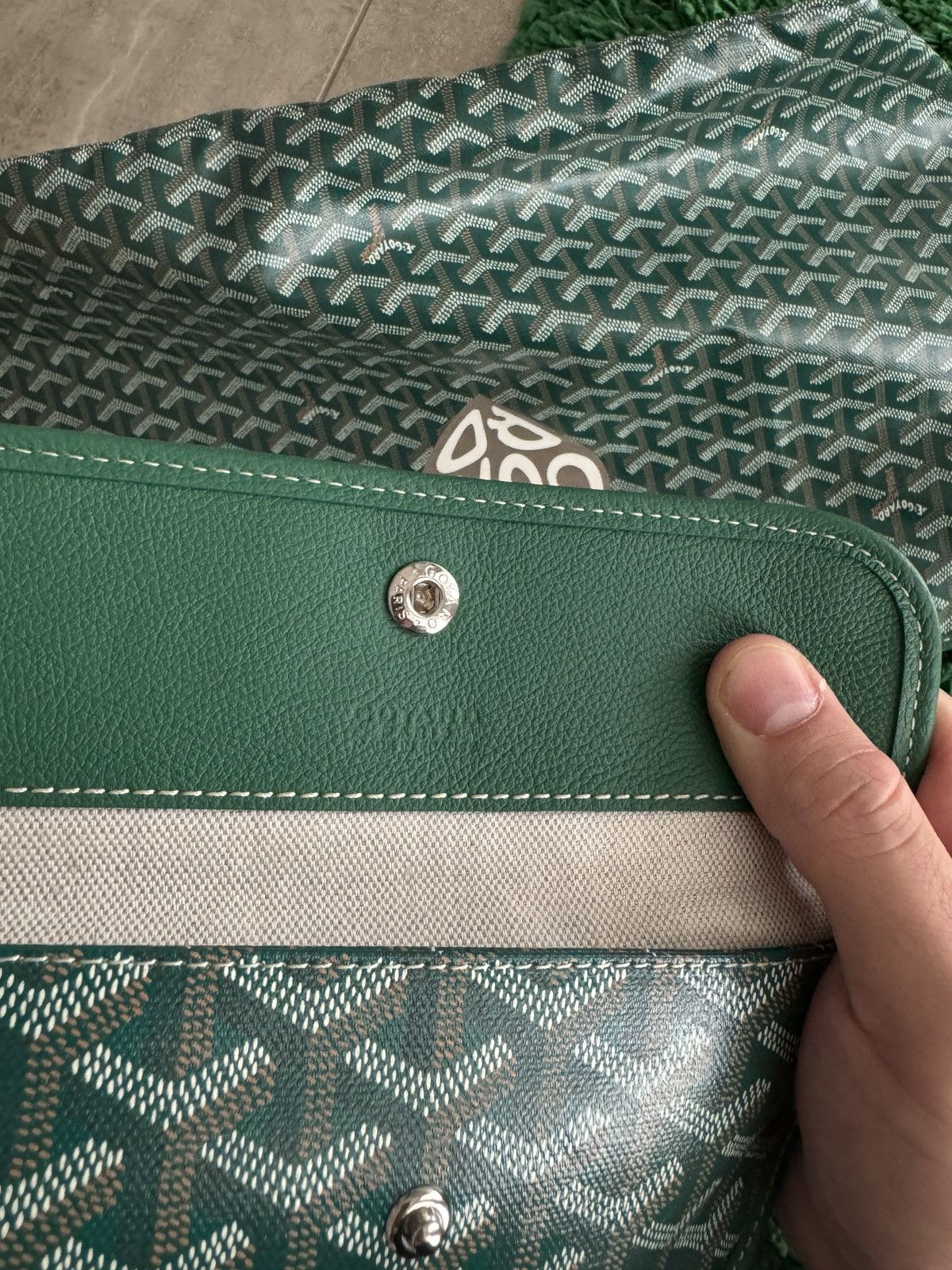 Goyard Goyard GM Tote bag with Hand-Painted Coeur St. Louis Size ONE SIZE - 8 Thumbnail