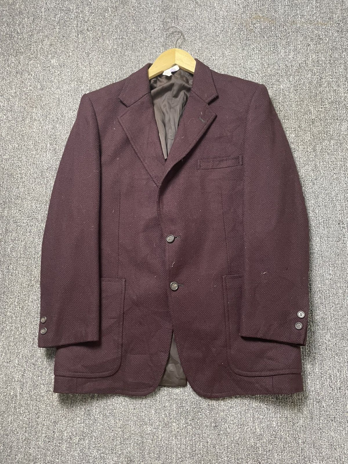 Japanese Brand Habergeon Single Breasted Wool Blazer (180) Size US S / EU 44-46 / 1 - 1 Thumbnail