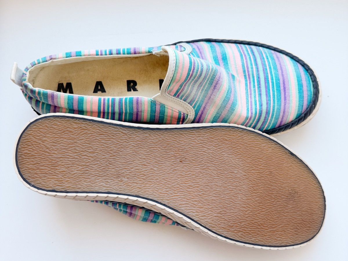 Marni MARNI Multicolored Striped Men Slip On Size 43 Comfort Shoes Size US 10 / EU 43 - 8 Thumbnail