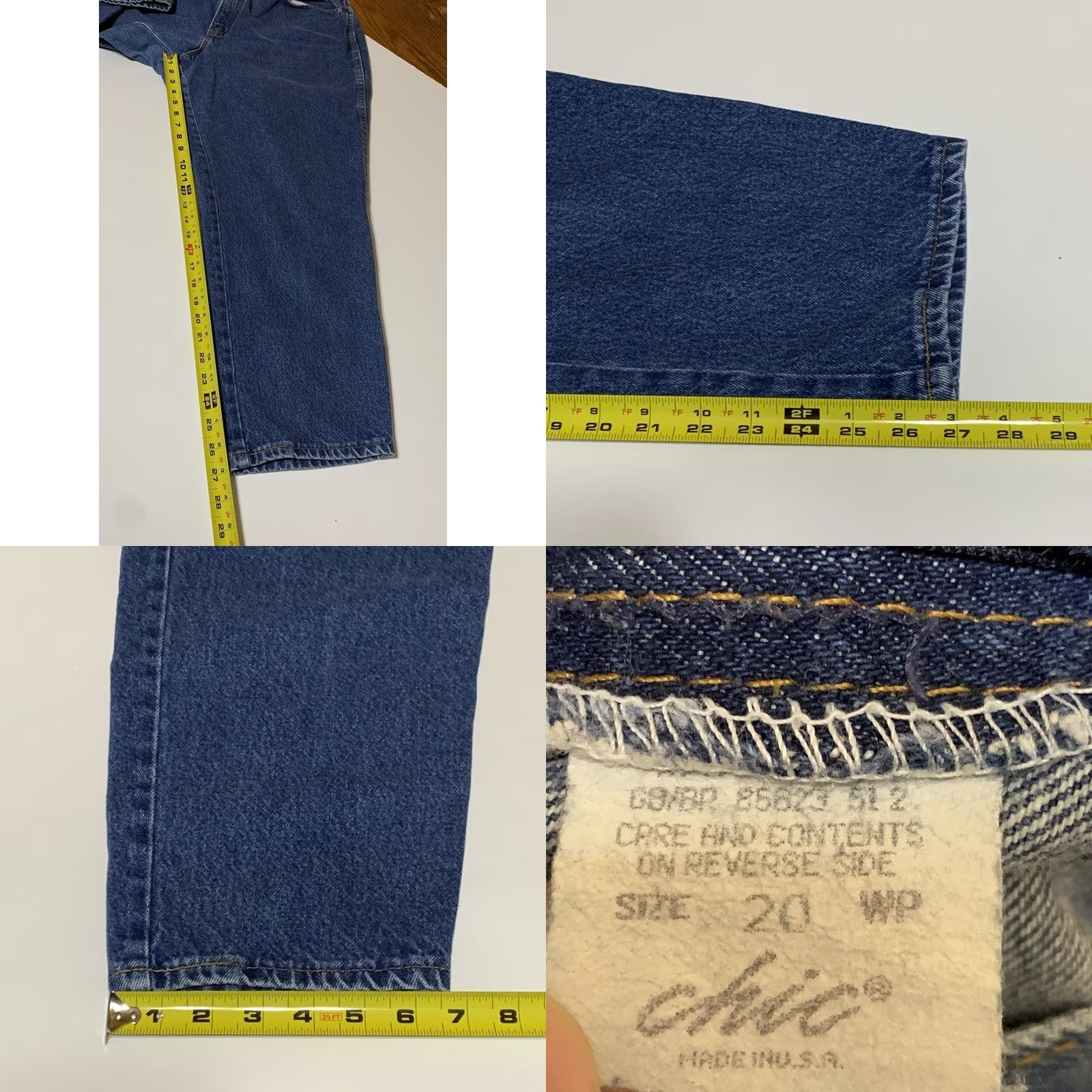 Vintage VINTAGE Chic Denim Mom Jeans 20 WP 34x27 High Waisted Tapper Leg USA Womens Plus 80s 90s Jeans Size 42" / US 20 - 8 Thumbnail
