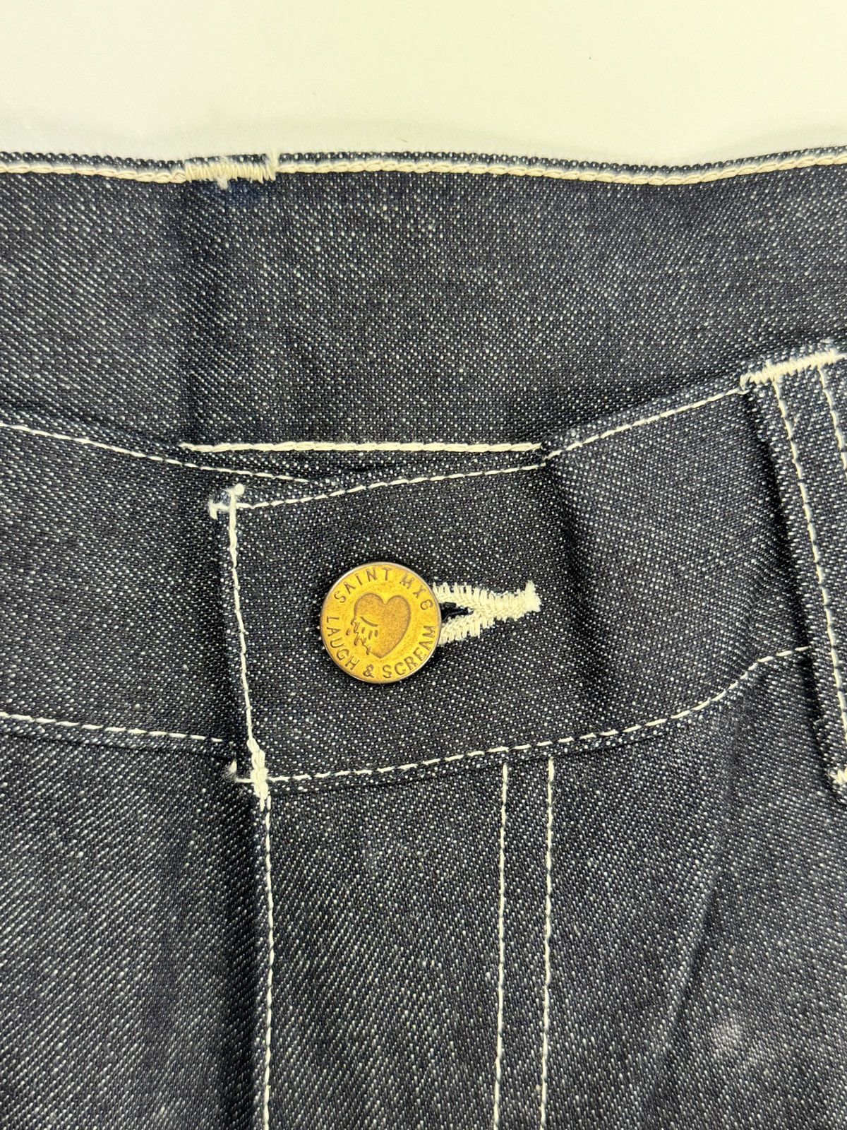 Saint Michael DENIM CARPENTER SHORTS Size US 34 / EU 50 - 3 Thumbnail