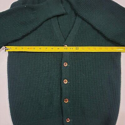 Vintage Vintage Lord Jeff Green Ribbed V-Neck Sweater Cardigan M Size US M / EU 48-50 / 2 - 8 Thumbnail
