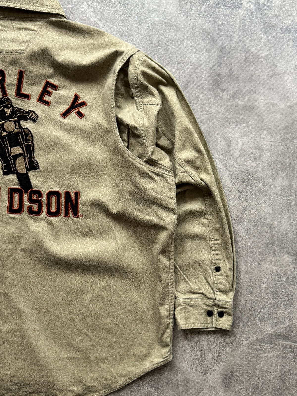 Harley Davidson HARLEY-DAVIDSON Motors Motorcycle Patch Mechanic Work Shirt Size US XXL / EU 58 / 5 - 5 Thumbnail