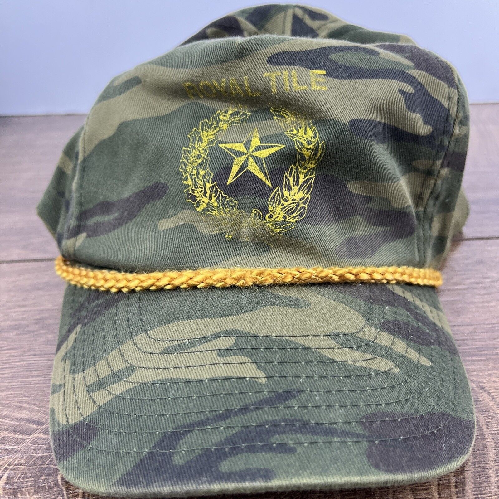 Other Royal Tile Hat Royal Tile Hat Camo Green Hat Adjustable Gree Size ONE SIZE - 5 Thumbnail