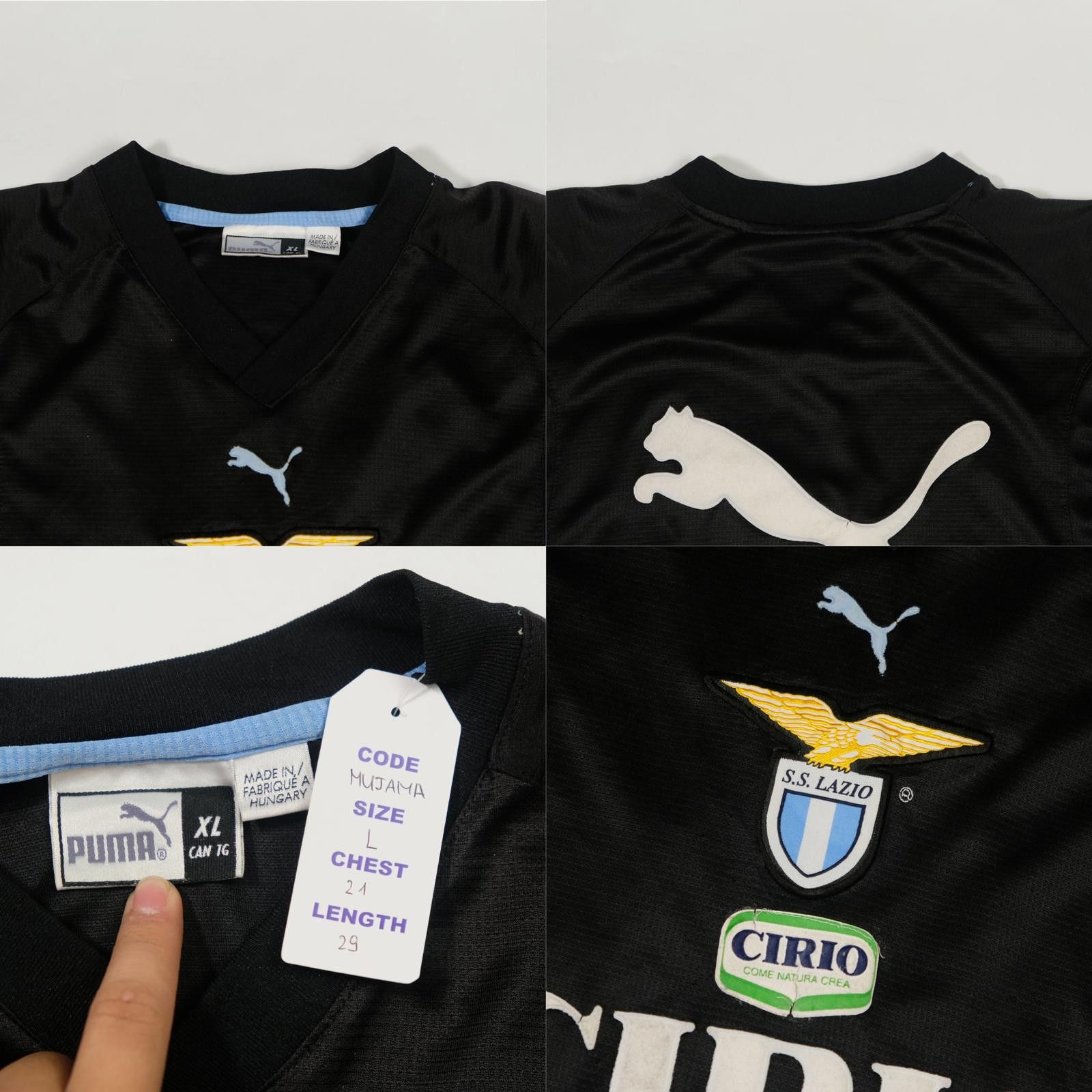 Puma 1998/00 Lazio Training Shirt Puma (L) Size US L / EU 52-54 / 3 - 5 Thumbnail