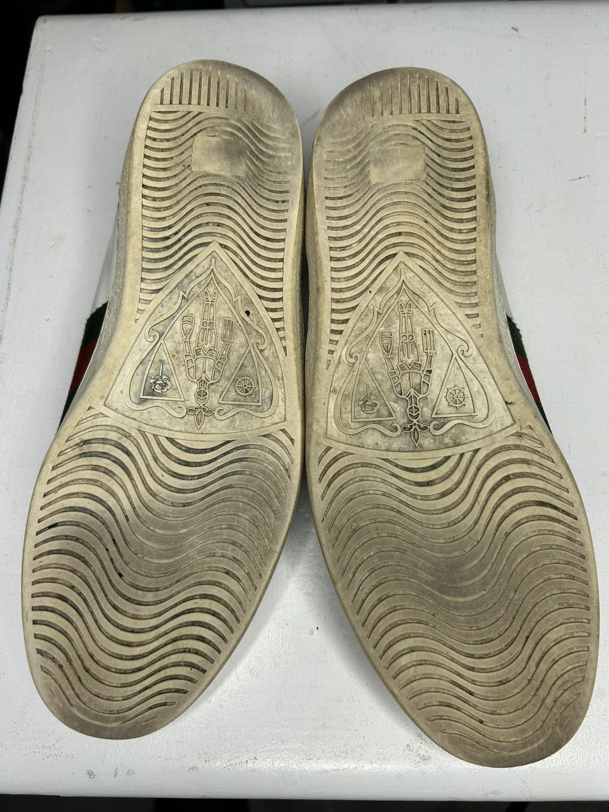Gucci Gucci Ace Snake Embroidered Men's Shoes Size 43EU / 10US Size US 10 / EU 43 - 9 Thumbnail