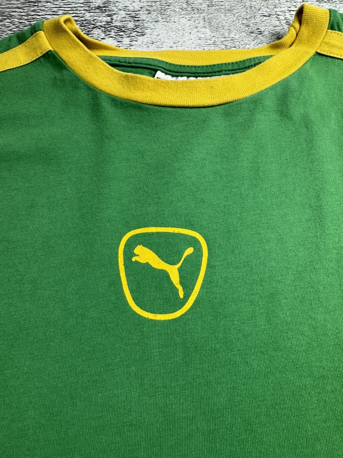 Puma Puma Brazil Y2K Jamaica 00s Green Soccer Football Jersey Kit T Shirt Tee Size US L / EU 52-54 / 3 - 6 Thumbnail
