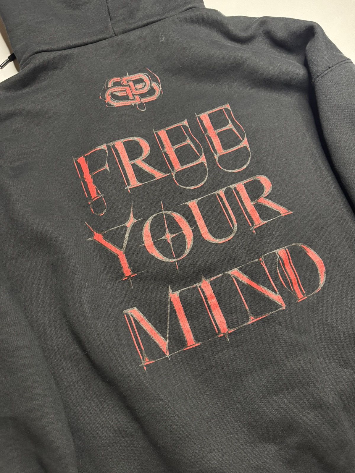 トップス balenciaga free your mind Balenciaga Free Your Mind Hoodie 'Black' 641529TJU791000