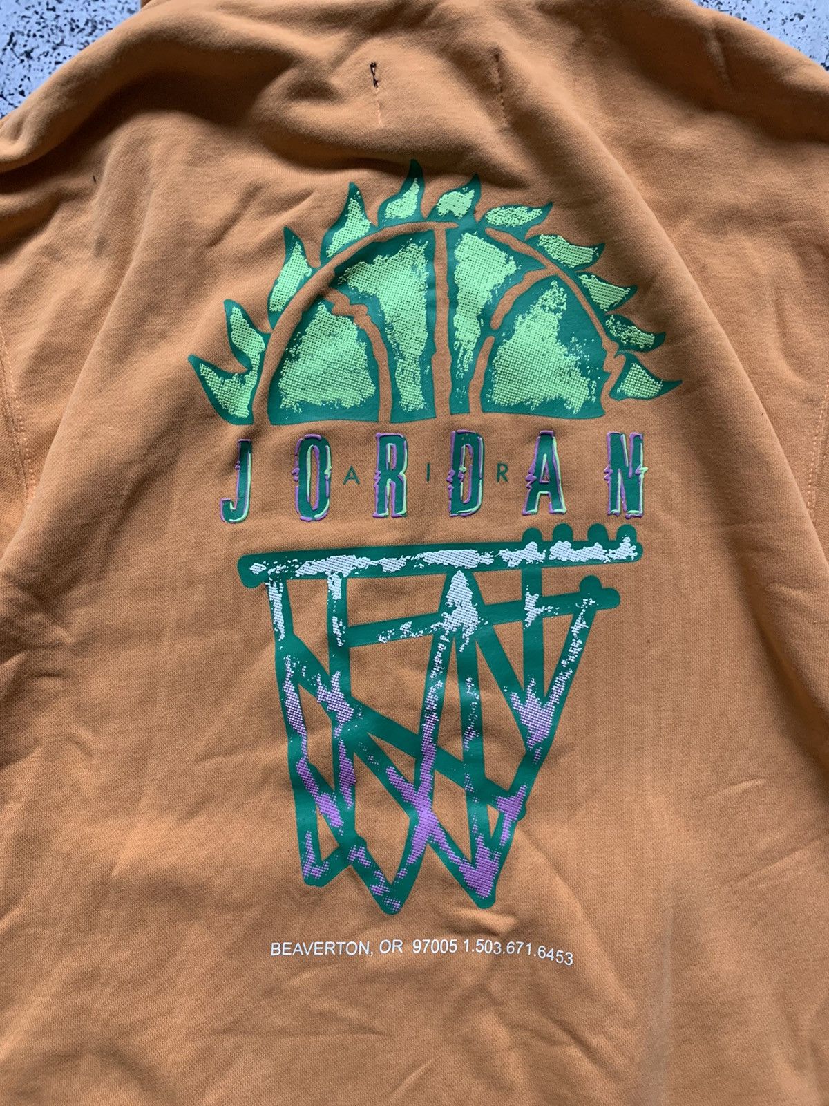 Jordan Brand Vintage Nike Jordan Boxy Hoodie Big Logo Basketball Y2K USA Size US S / EU 44-46 / 1 - 5 Thumbnail