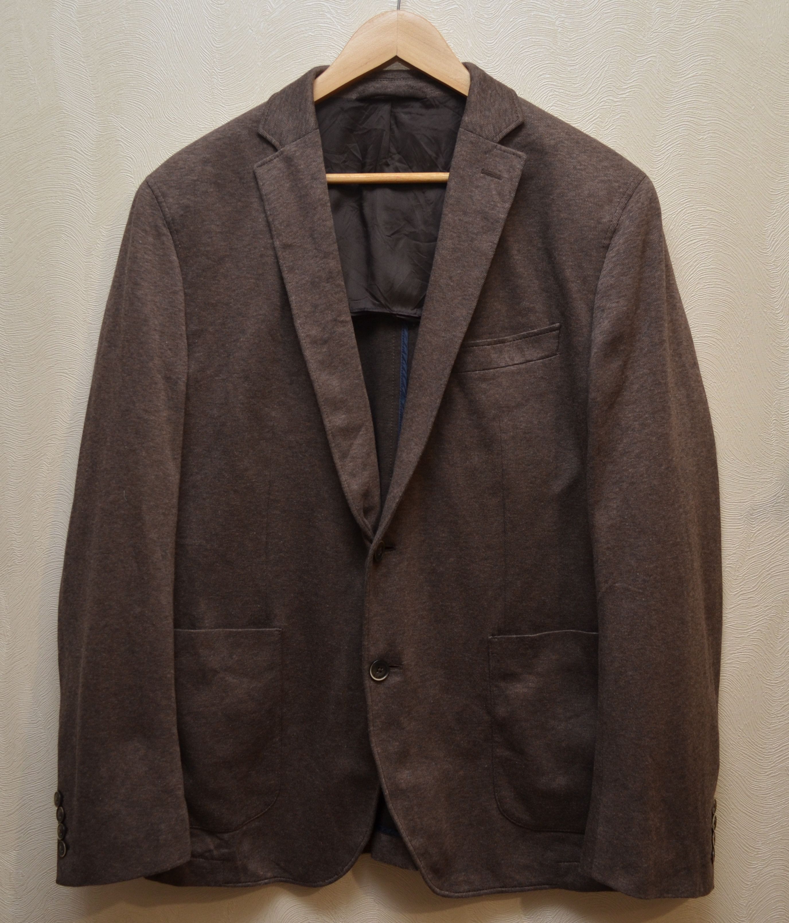 Hackett HACKETT London Jersey Stretch Cotton Blazer Jacket Size 46R Size 46R - 1 Thumbnail