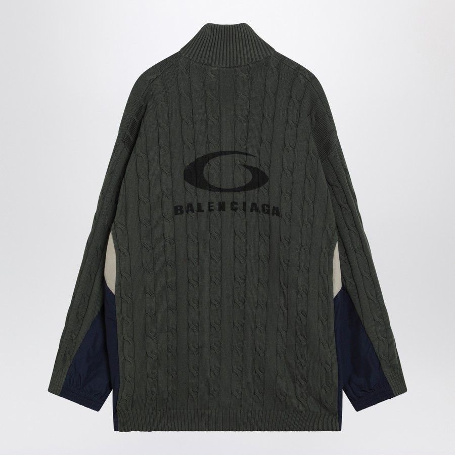 Balenciaga o1d2blof0226 Cotton Jacket in Green Size US M / EU 48-50 / 2 - 2 Thumbnail