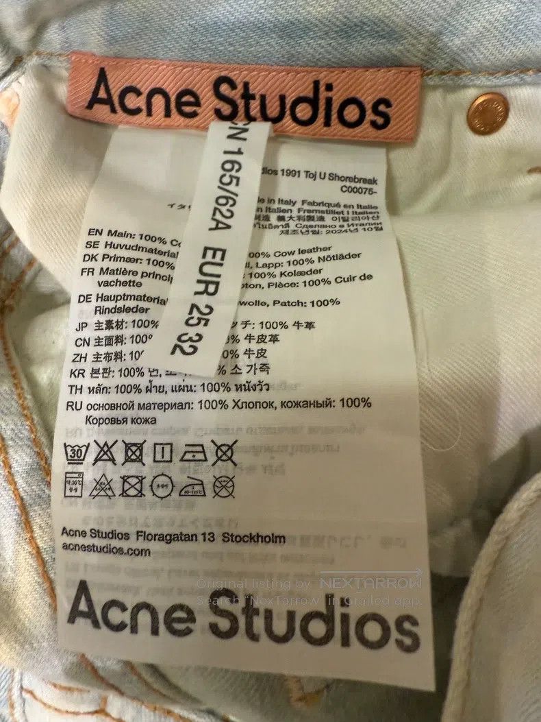 Acne Studios Acne Studios 1991 Light Blue Washed Distressed Jeans Size US 26 / EU 42 - 3 Thumbnail