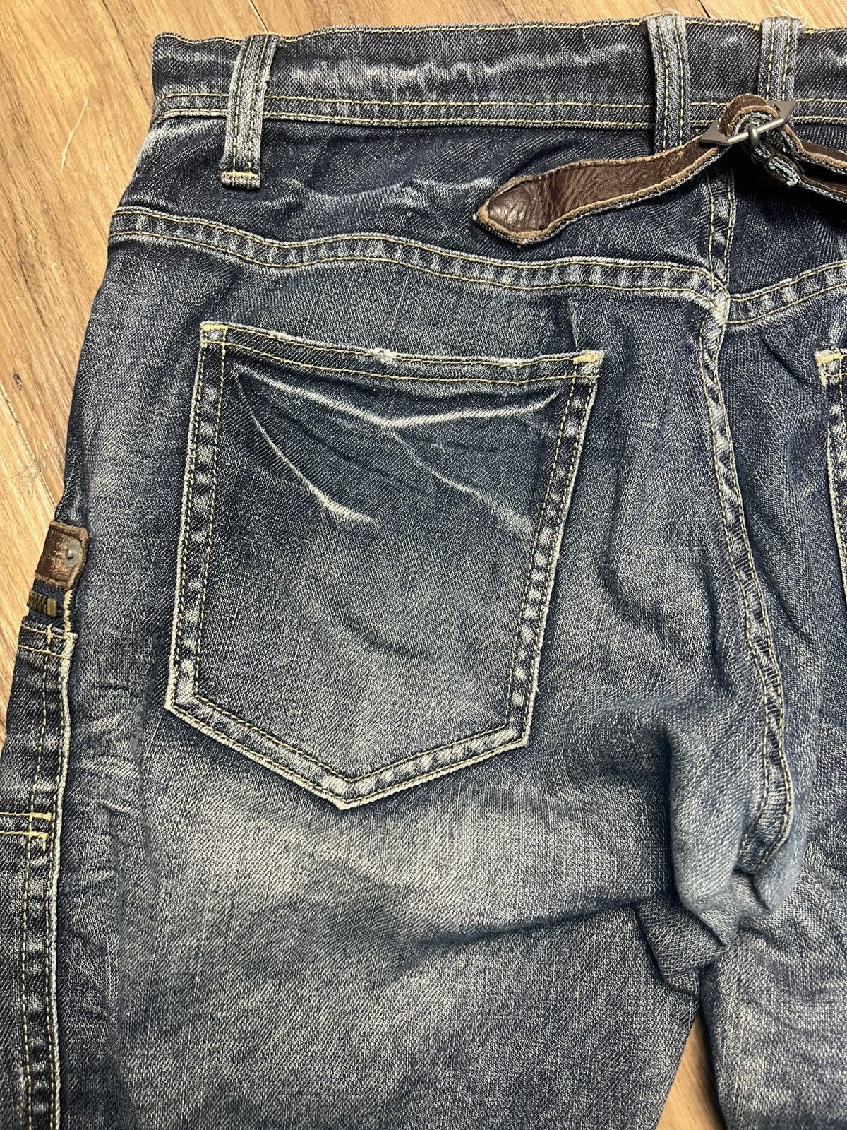 Michel Klein Archive Michel Klein Homme Cyber Grunge Y2K Flare Denim (43) Size US 31 - 12 Thumbnail