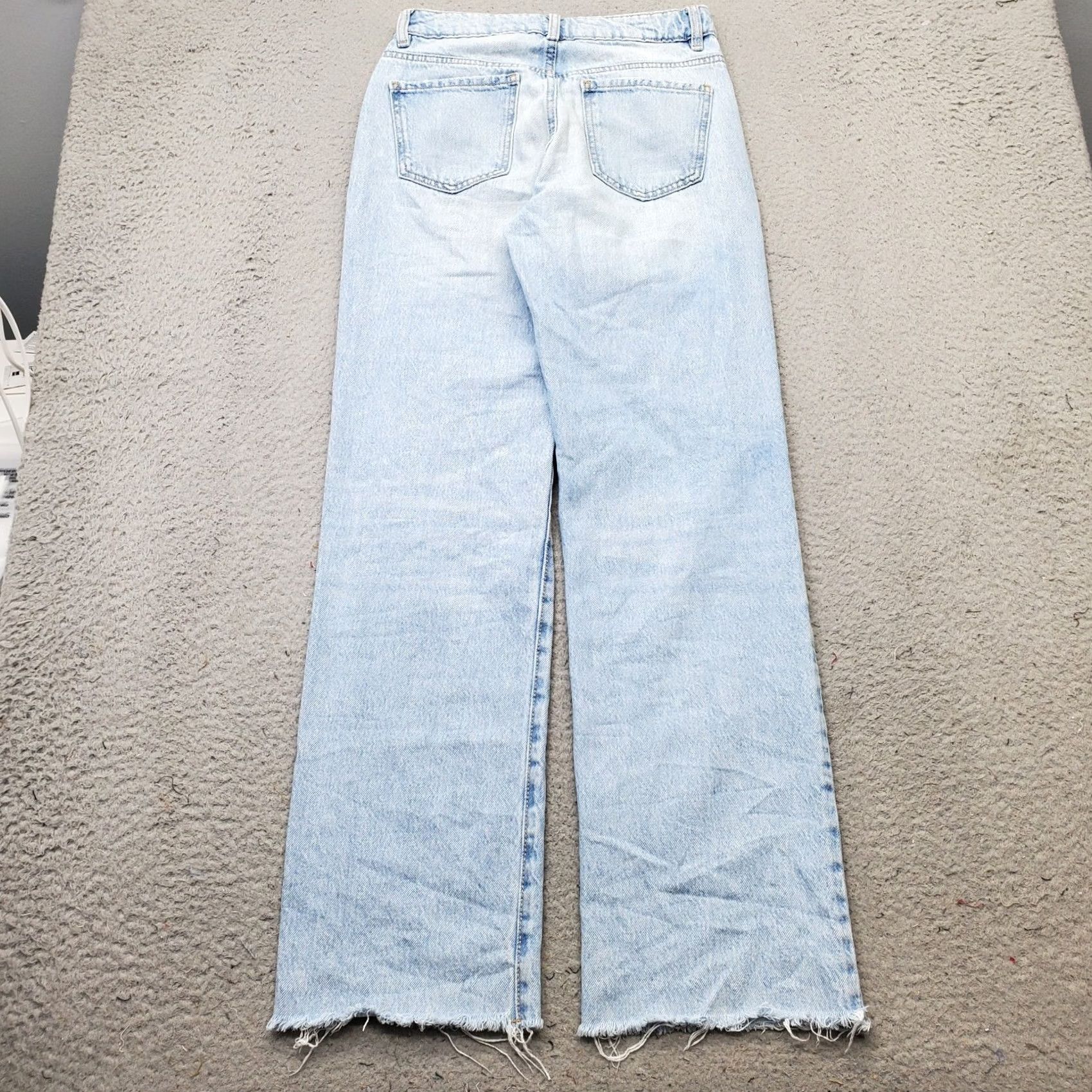 Garage Garage Womens Jeans 0 Blue Denim Stretch High-Rise 90s Straight Relaxed Jeans Size 25" / US 0 / IT 36 - 2 Thumbnail