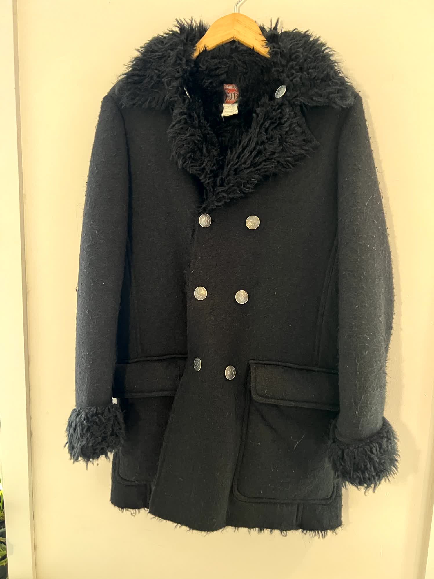 Jean Paul Gaultier Gaultier Jean's Reversible Double-Breasted Faux Fur Coat Size US S / EU 44-46 / 1 - 1 Thumbnail