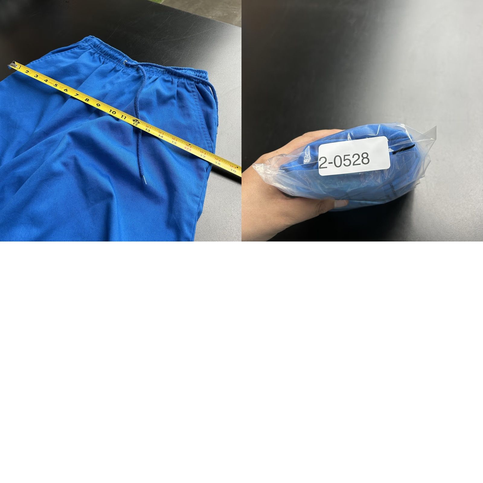Basic Editions Basic Editions Shorts Mens Short Chino Casual Blue Elastic Waist Drawstring Pockets 9 Inseam Solid XS? (Size S) Size US 29 - 8 Thumbnail