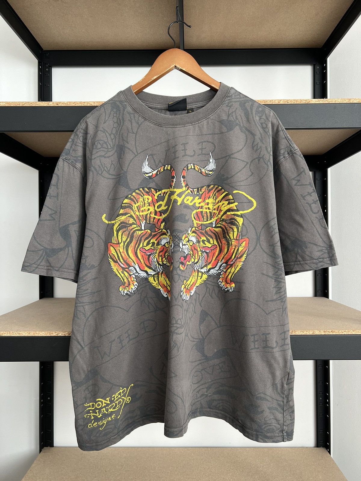 Ed Hardy Ed Hardy Urban Outfitters Tiger Tattoo AOP T-shirt Size US L / EU 52-54 / 3 - 1 Thumbnail
