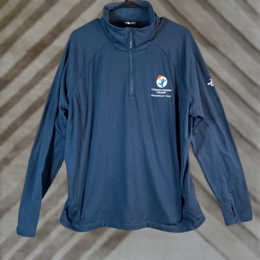 The North Face The North Face Womens Sweatshirt Navy Blue 1/4 Zip Mock Long Sleeve XXL Size XXL / US 16-18 / IT 52-54 - 1 Thumbnail