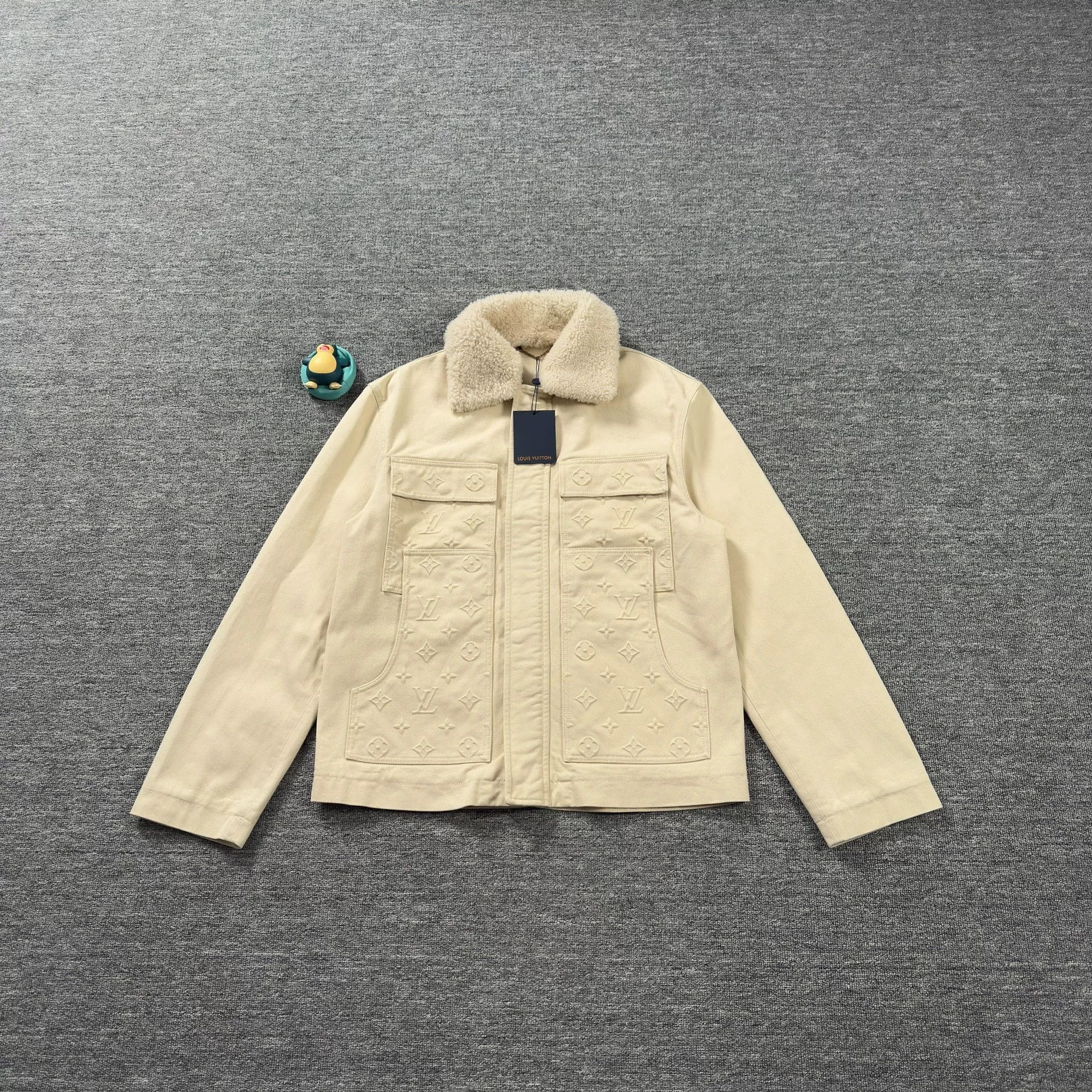 Louis Vuitton Louis Vuitton Monogram Embossed Shearling Jacket 50 Size US M / EU 48-50 / 2 - 1 Thumbnail