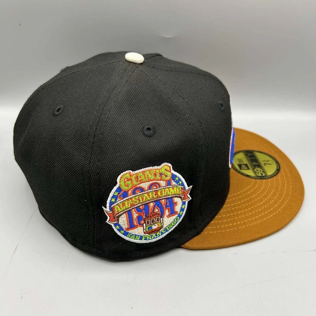 New Era San Francisco Giants Hat Men 7 3/8 Black MLB Fitted Cap New Size ONE SIZE - 1 Thumbnail