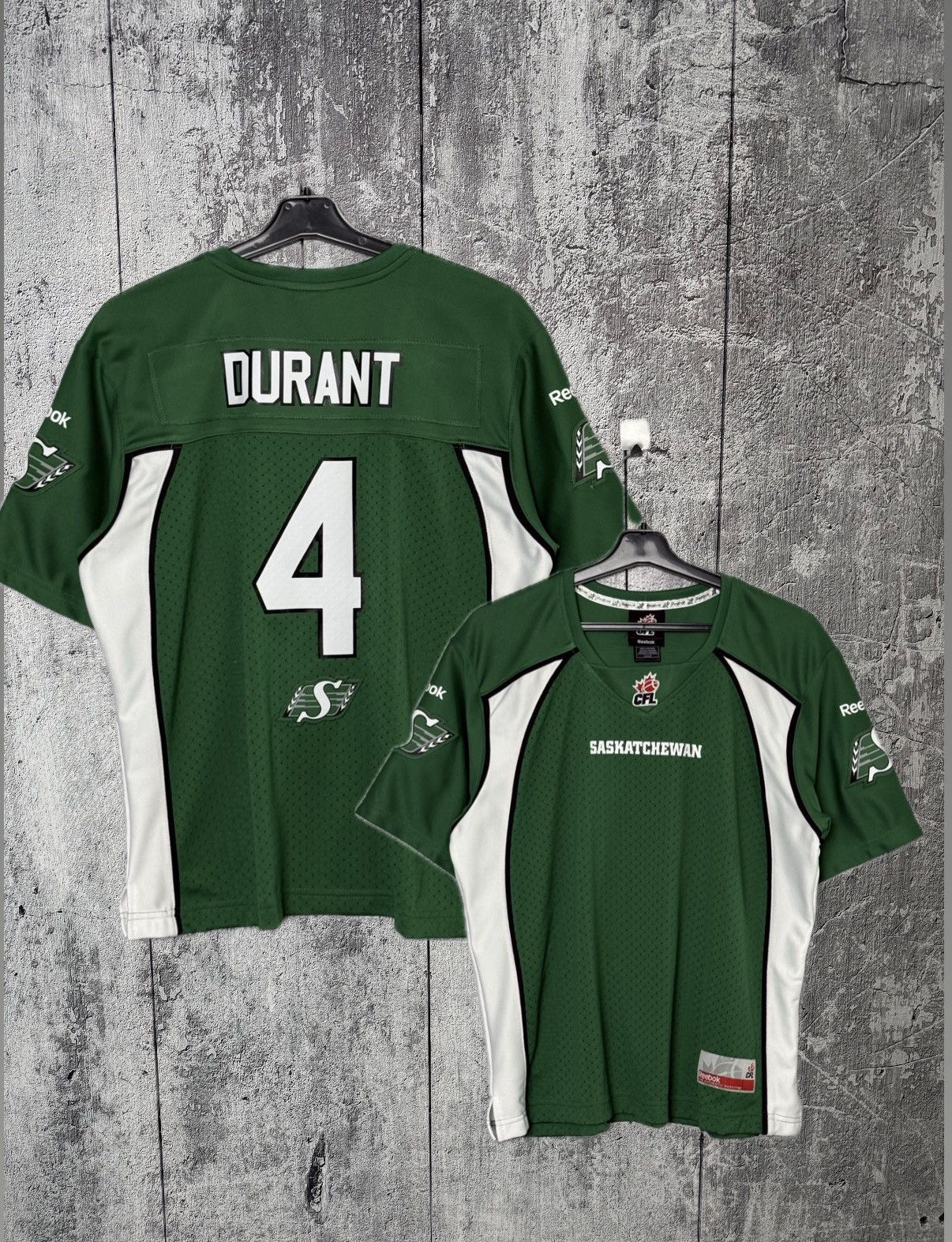 Reebok Reebok CFL Saskatchewan #4 Roughriders Durant Jersey Shirt Size US M / EU 48-50 / 2 - 1 Thumbnail