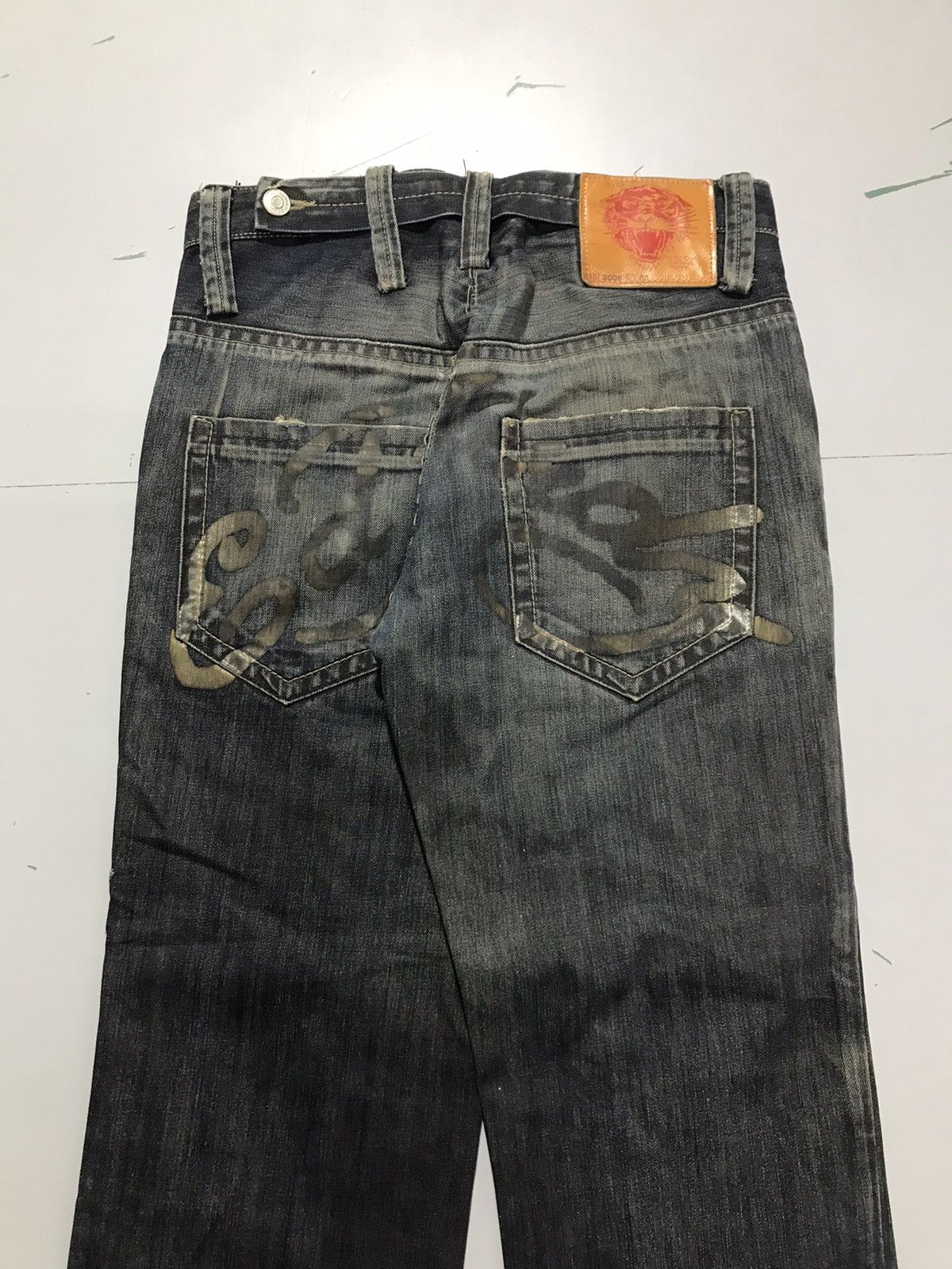 Ed Hardy Vintage Ed hardy damaged denim Size US 34 / EU 50 - 11 Thumbnail