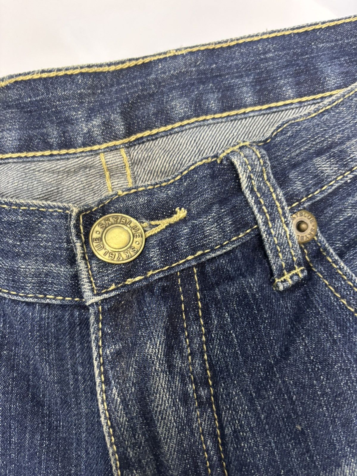Hysteric Glamour SKY BLUE HYSTERIC GLAMOUR STYLE DISTRESSED DENIM JEANS Size US 30 / EU 46 - 9 Thumbnail
