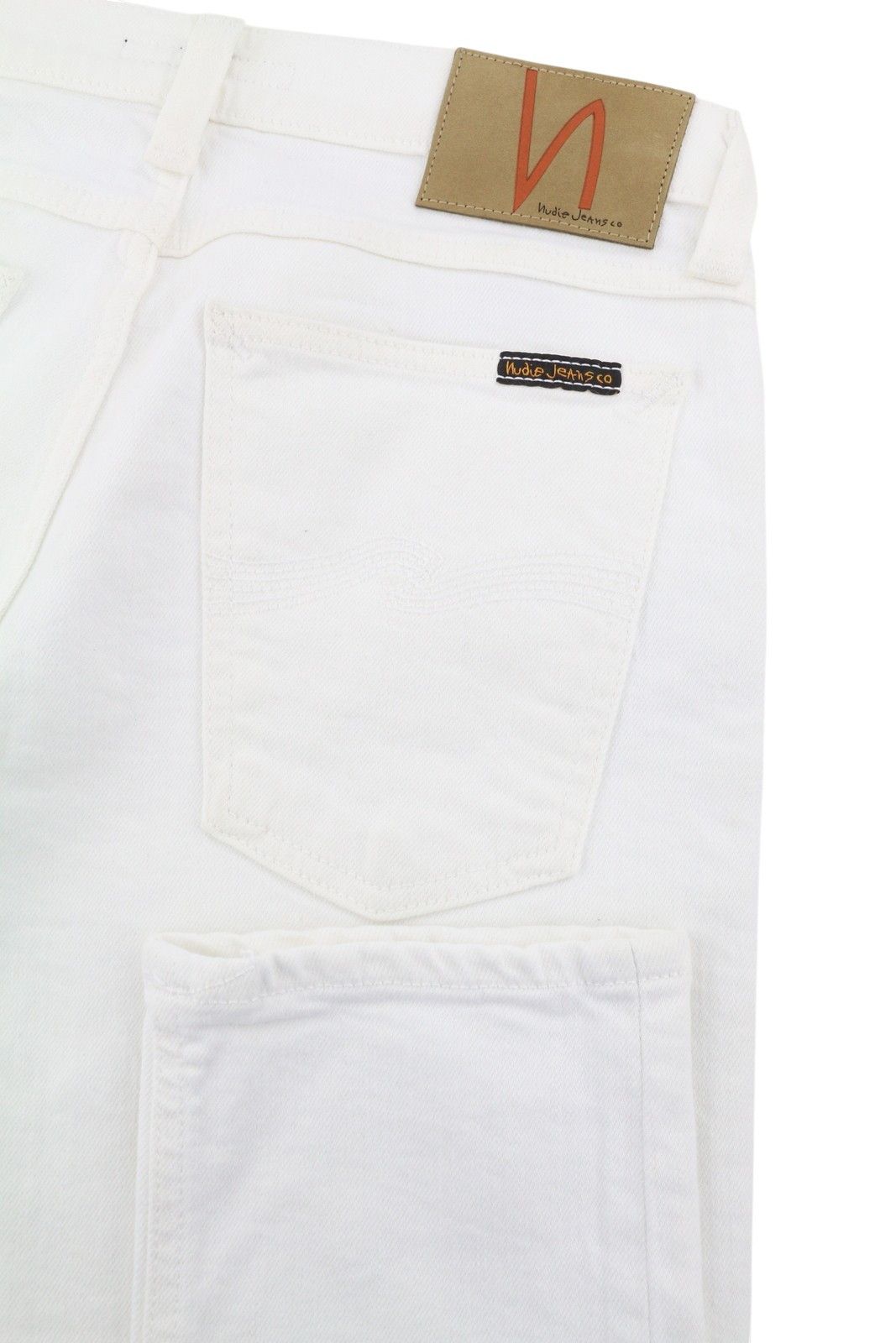 Nudie Jeans LONG JOHN WHITE W28/L32 Skinny Organic Jeans 87260 Size US 28 / EU 44 - 5 Thumbnail
