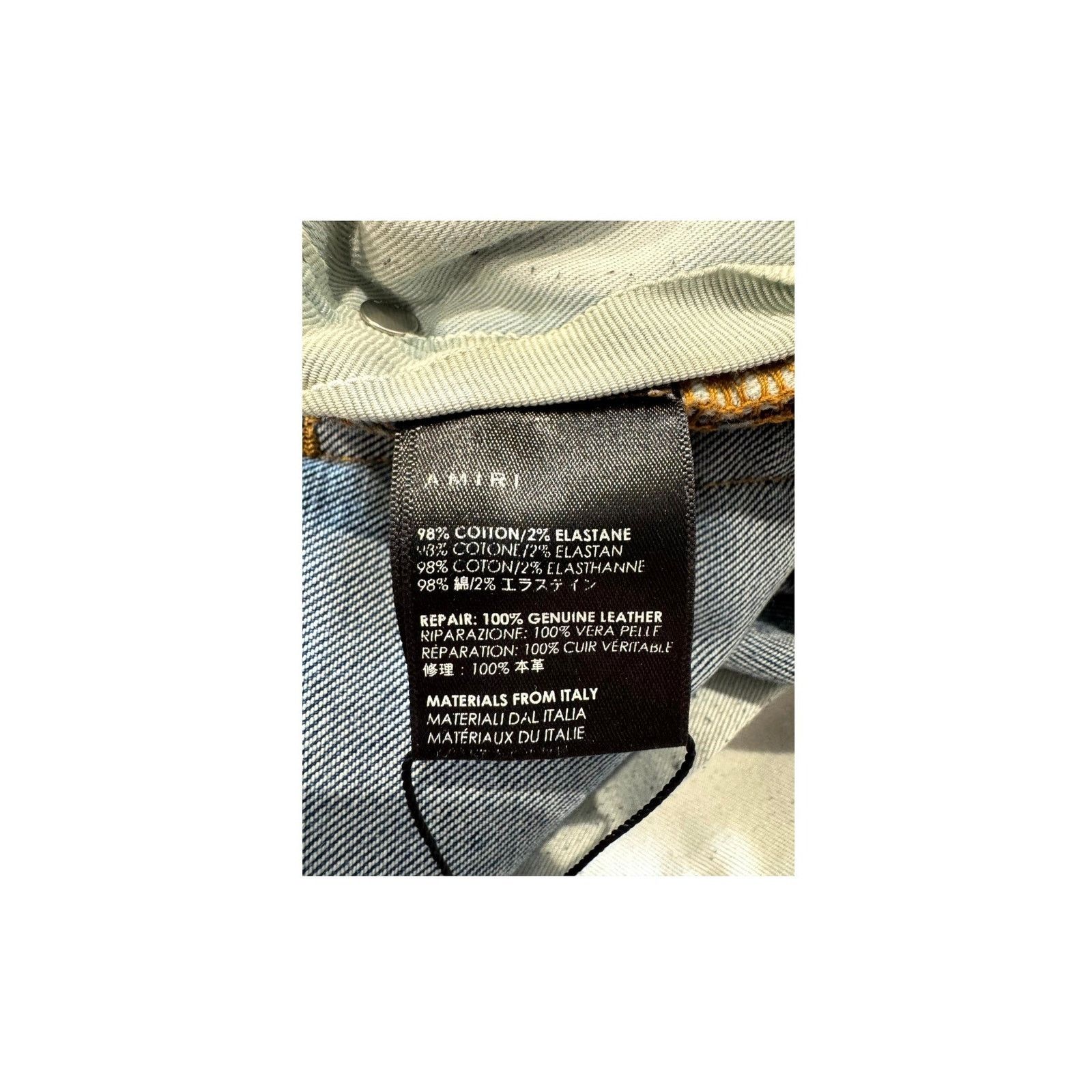 Amiri Amiri MX2 Patch Light Wash & Black Jeans Size US 36 / EU 52 - 6 Thumbnail