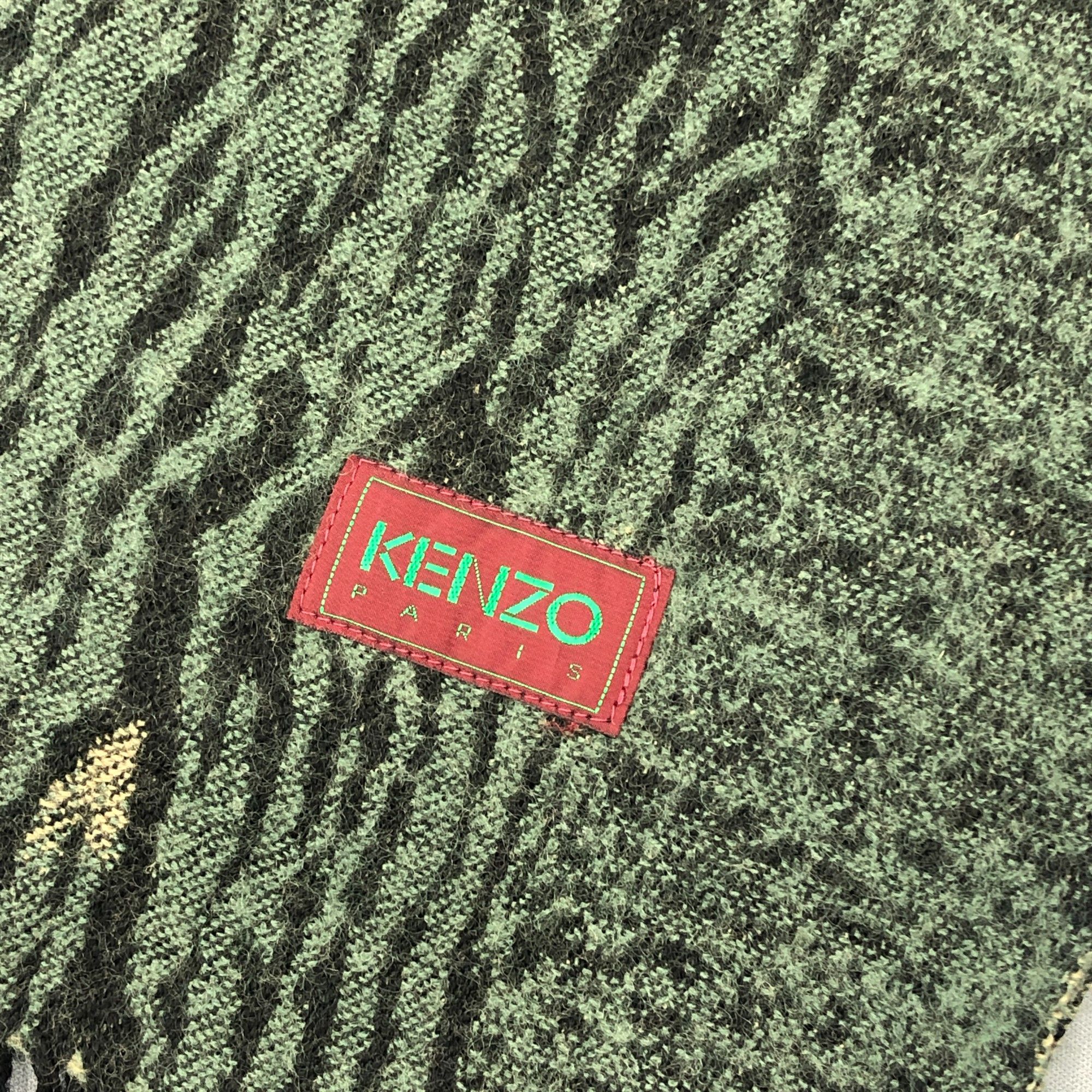 Kenzo Vintage Kenzo Scarf Muffler Wool Winter Scarves Size ONE SIZE - 4 Thumbnail