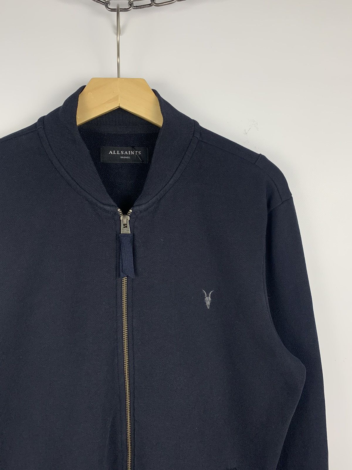 Allsaints Designer Allsaints Full Zip Bomber Jacket Size S Raven Blue Size US S / EU 44-46 / 1 - 4 Thumbnail