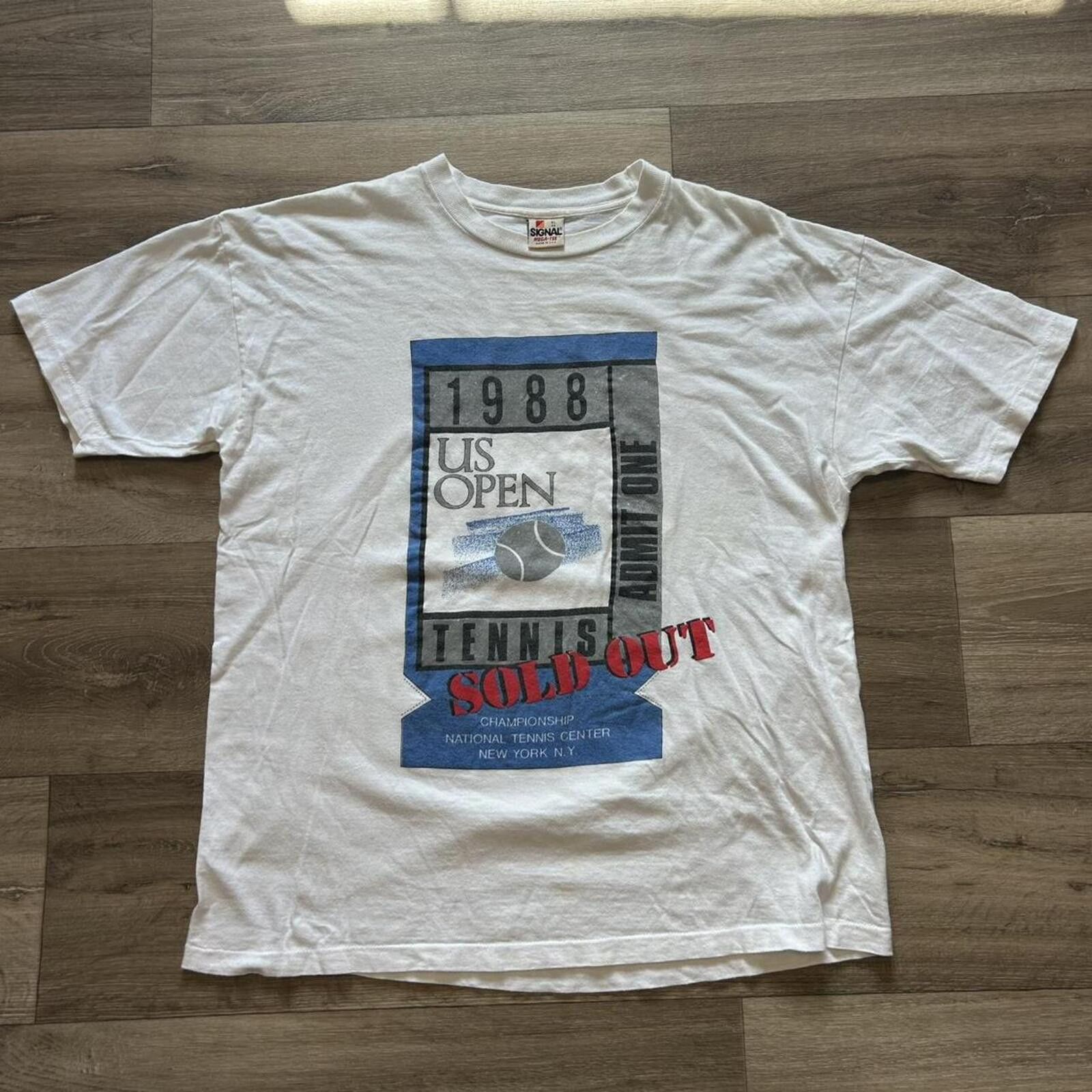 Other Vintage 1988 US Open Graphic tennis t shirt size XL rare tag Size US XL / EU 56 / 4 - 1 Thumbnail