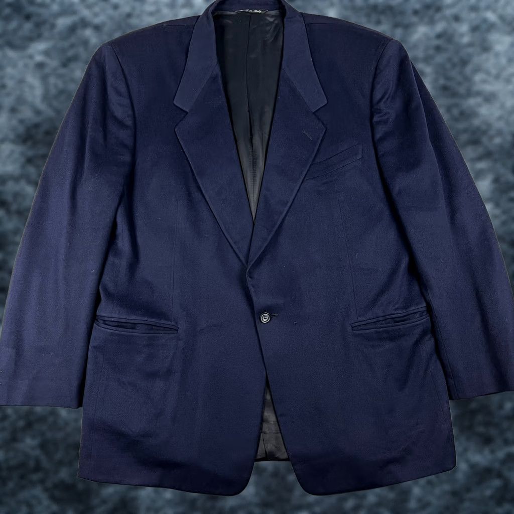 Canali Canali Proposta Loro Piana Wool Cashmere Blazer Jacket 50L Blue Sport Coat Mens Size 50R - 1 Thumbnail