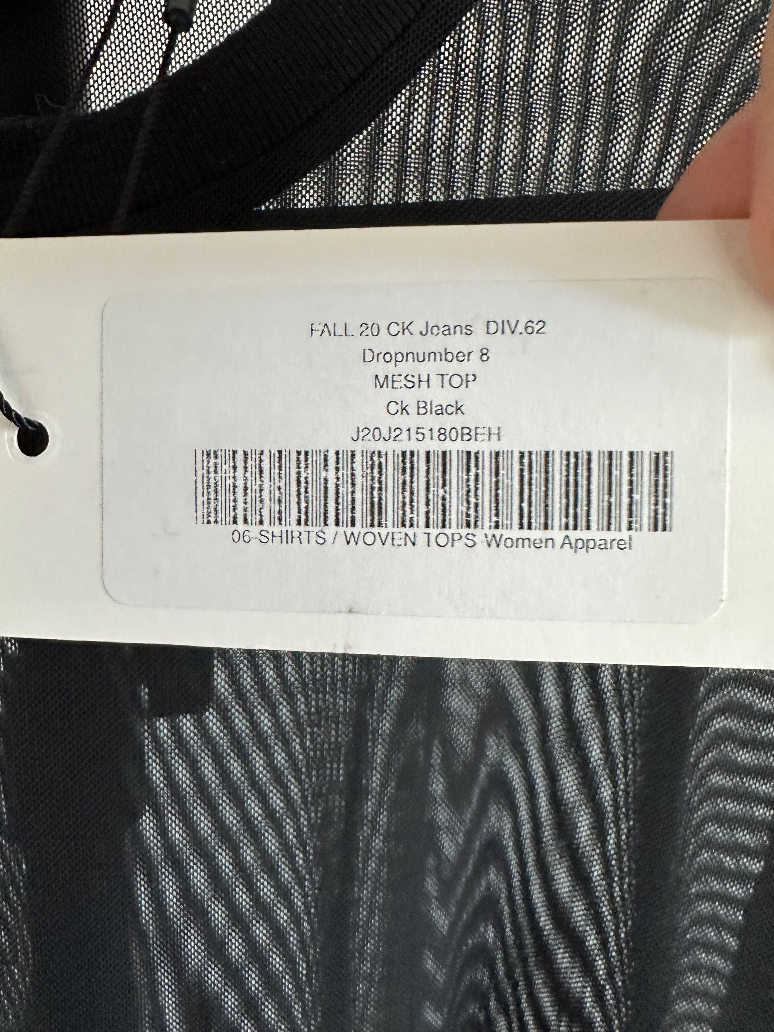 Calvin Klein Calvin Klein Mesh top t shirt black Size S / US 4 / IT 40 - 3 Thumbnail