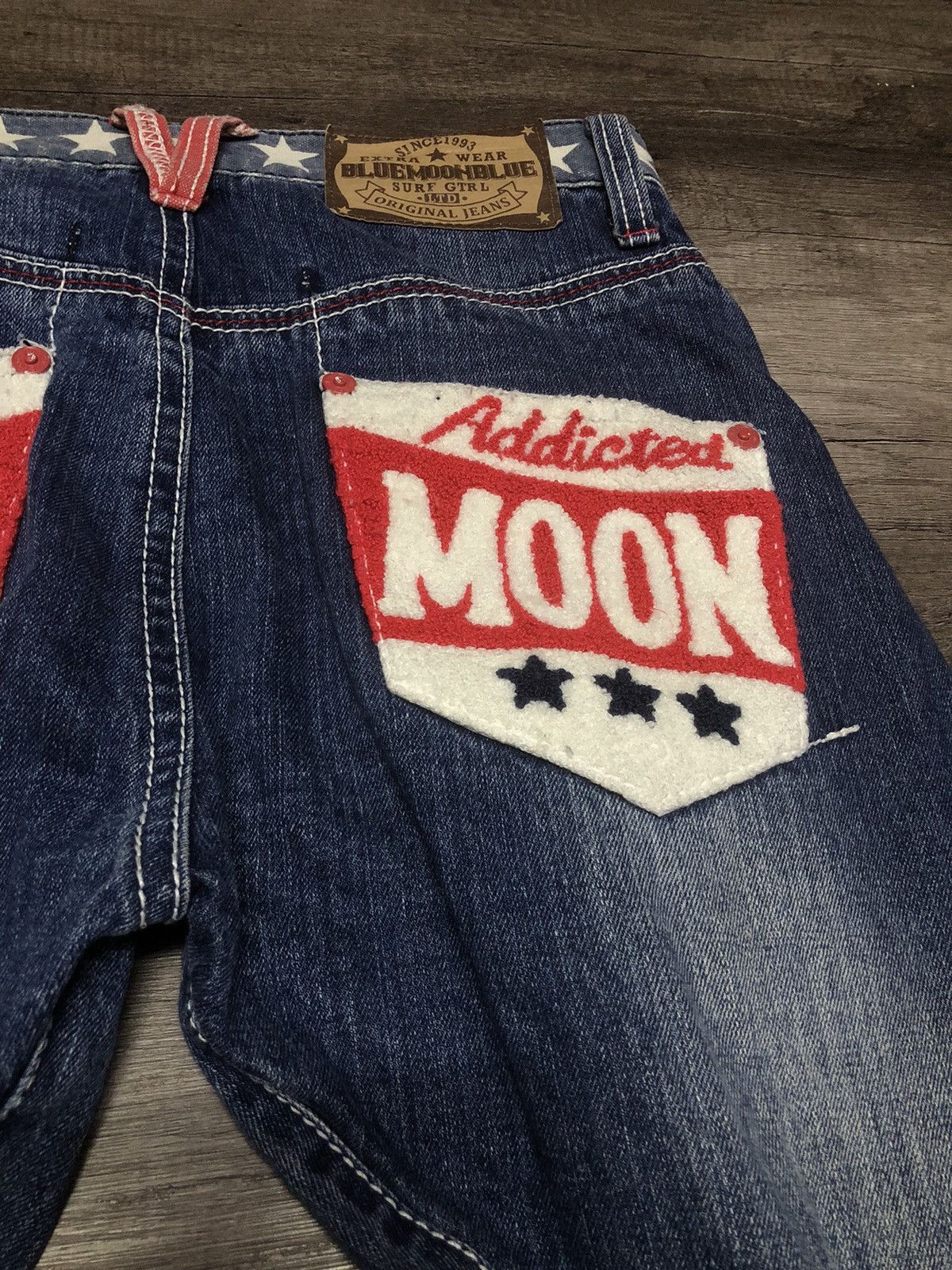 Japanese Brand BLUE MOON BLUE DENIM JEANS Size US 30 / EU 46 - 5 Thumbnail
