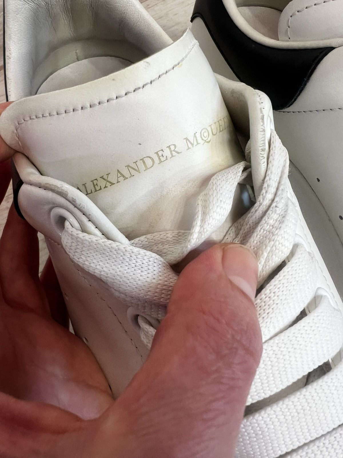 Alexander McQueen Alexander McQueen Leather Sneakers EU 41.5 (27cm) Size US 8.5 / EU 41-42 - 7 Thumbnail