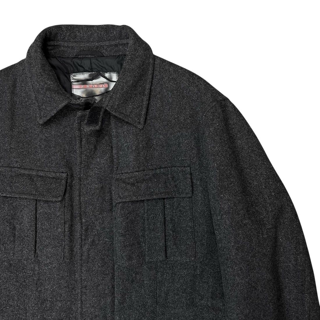 Prada Prada Velco Officer Wool Jacket Size US XL / EU 56 / 4 - 5 Thumbnail