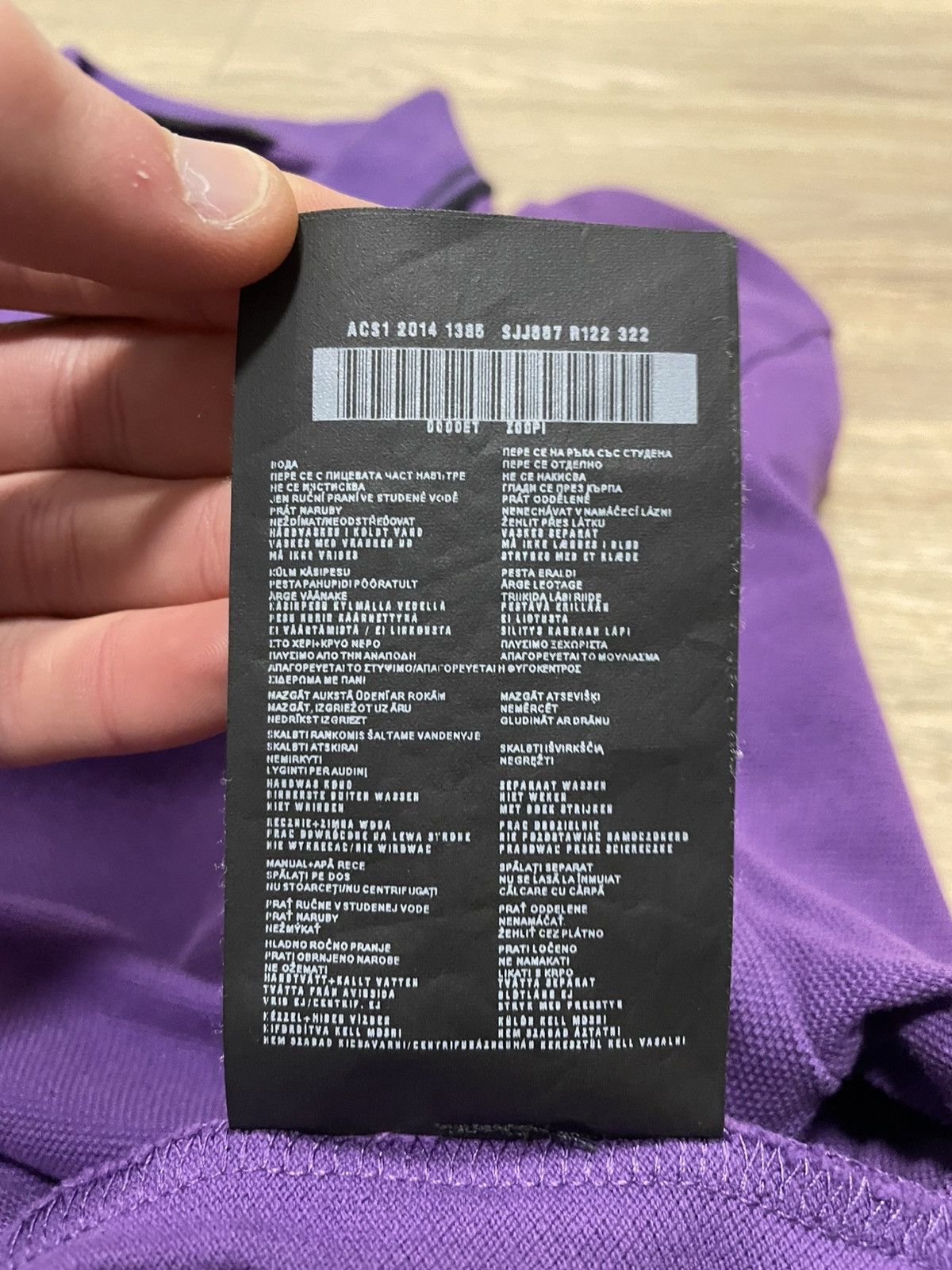 Prada Prada Rad Tab Logo Purple Polo Shirt Size US L / EU 52-54 / 3 - 16 Thumbnail