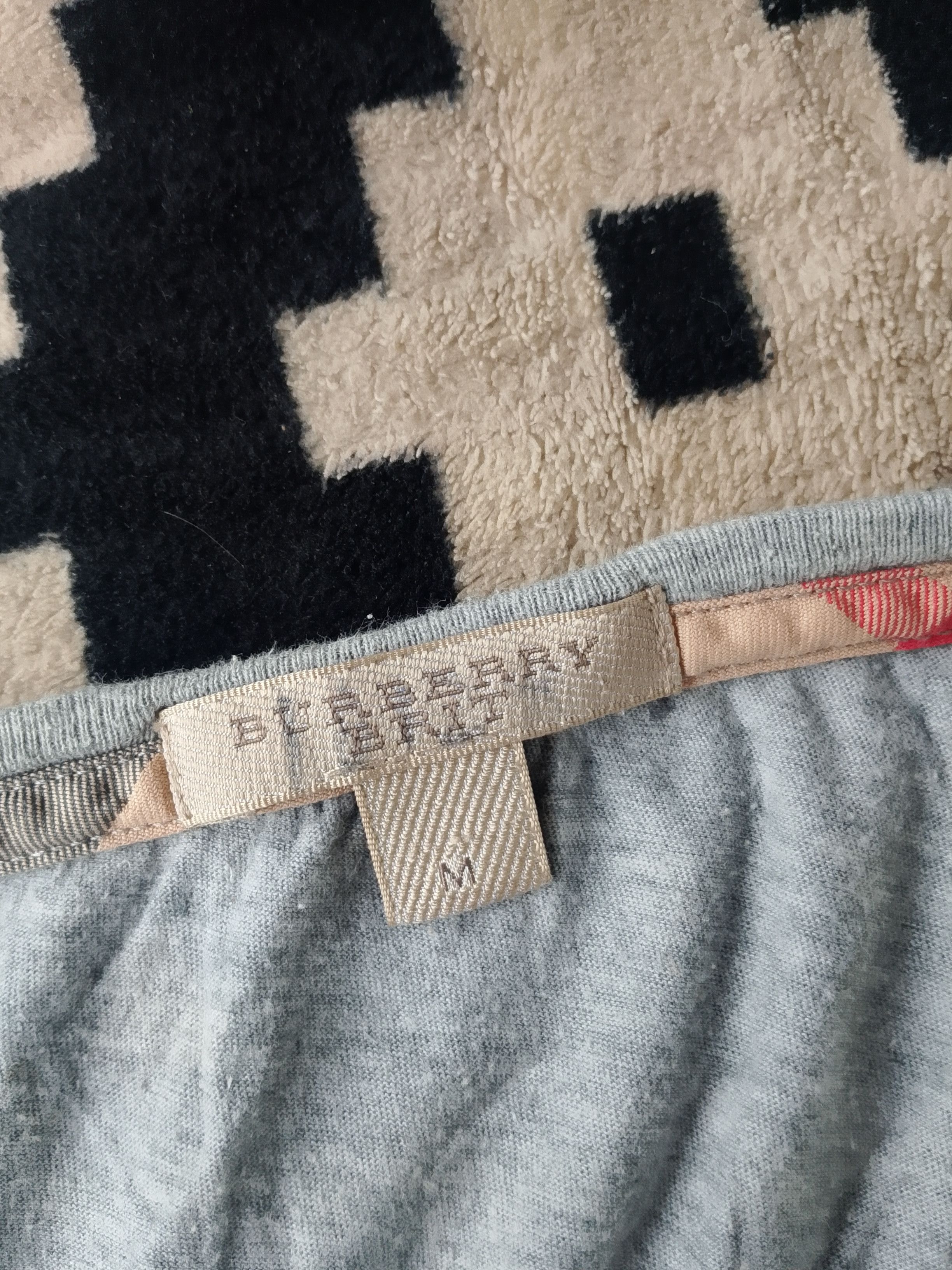 Burberry Burberry Grey Cotton Long Sleeve Henley Knight Embroidery Size US M / EU 48-50 / 2 - 6 Thumbnail