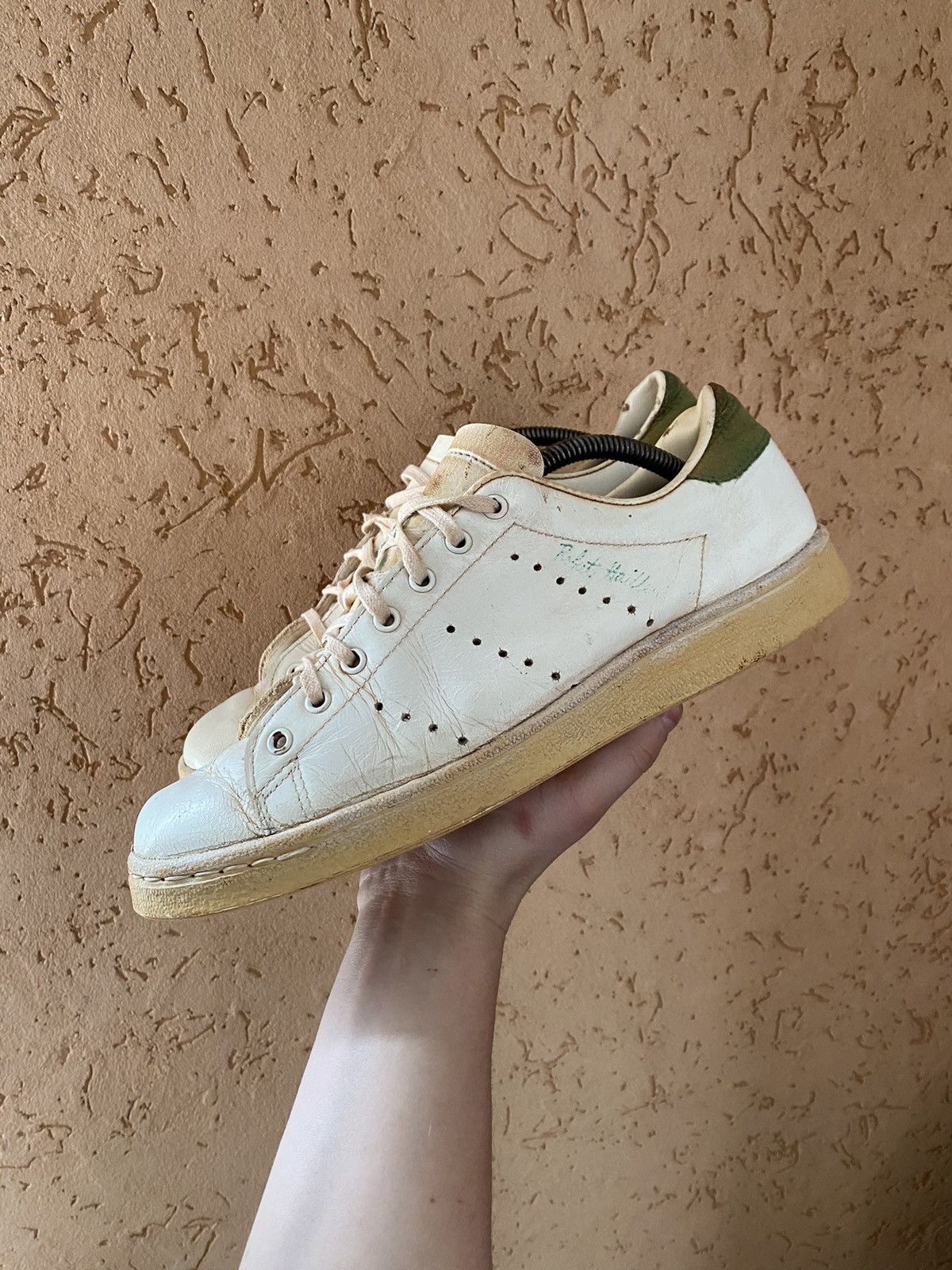 image of 1960S Adidas Robert Haillet Made In France Size 9 Shoes in White, Men's