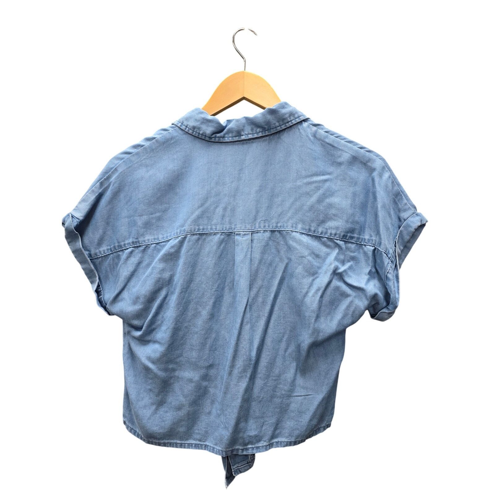 Other NWT, Japxa Blue Chambray Tie Top, XS Size XS / US 0-2 / IT 36-38 - 2 Thumbnail