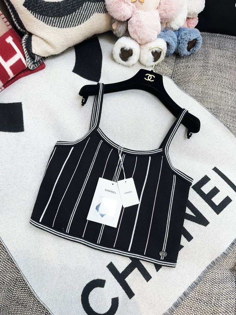 Chanel Chanel 23p popular black pink and white striped knitted su Size XS / US 0-2 / IT 36-38 - 7 Thumbnail