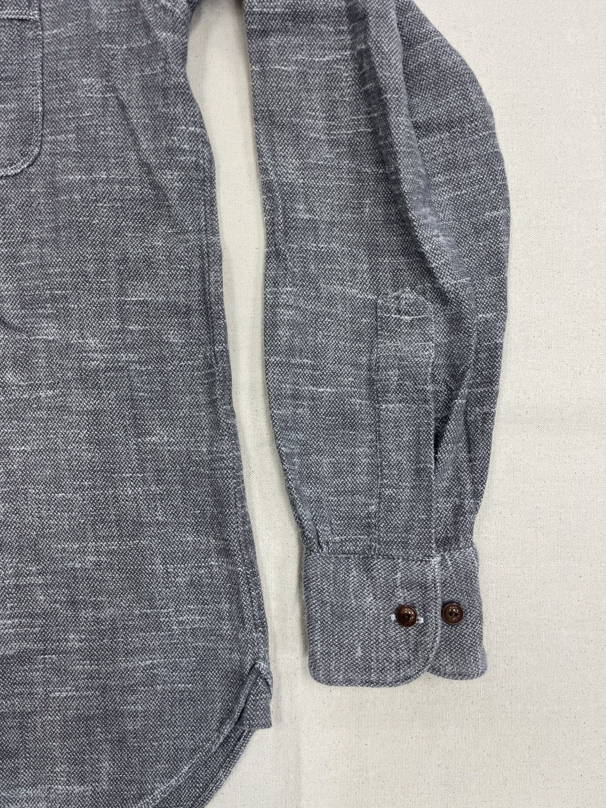 Haversack HAVERSACK Japan Round Collar Textured Cotton Shirt Gray L Size US L / EU 52-54 / 3 - 6 Thumbnail