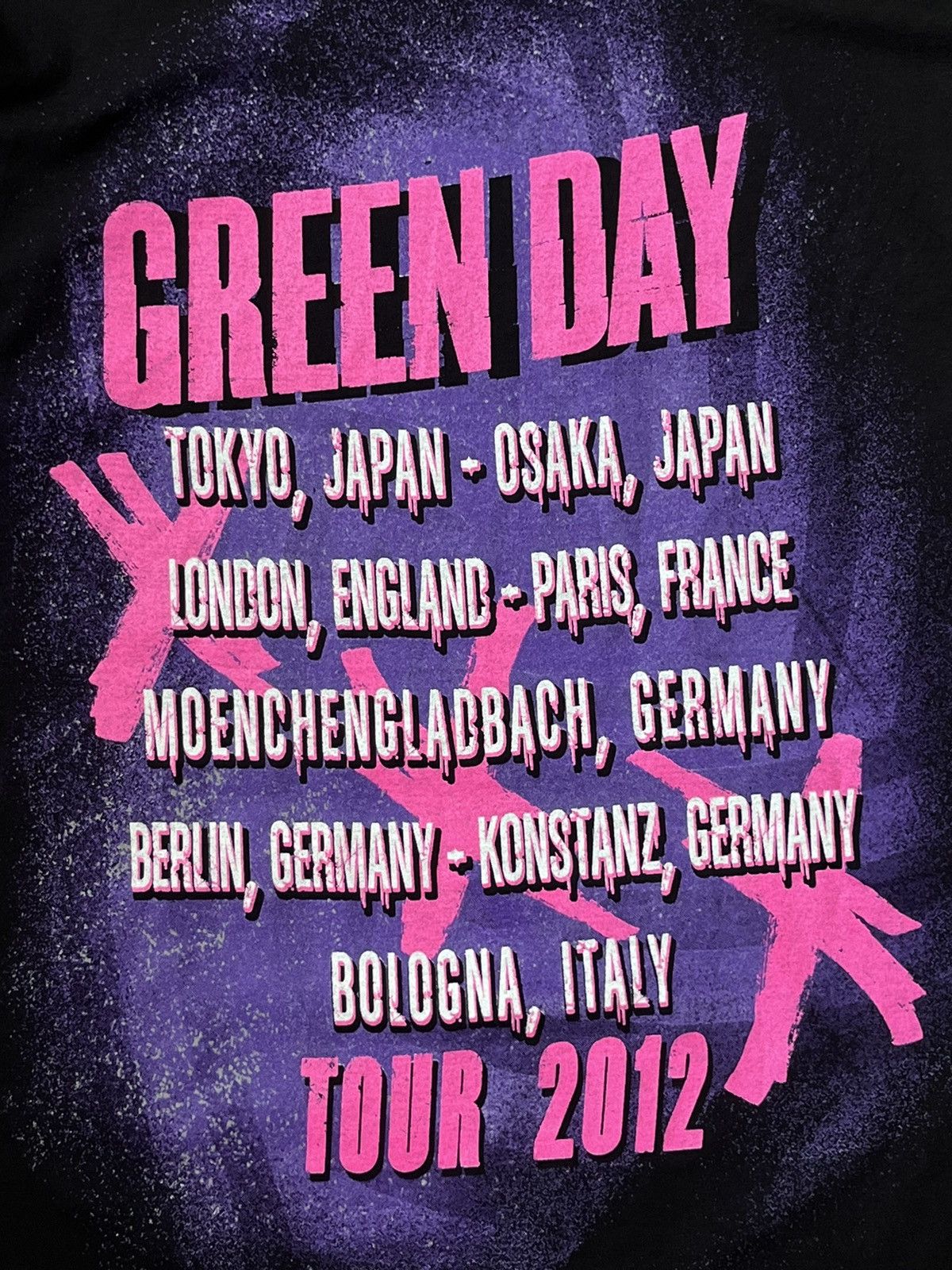 Band Tees 2012 Vintage Green Day Tour T-Shirt Size US S / EU 44-46 / 1 - 4 Thumbnail