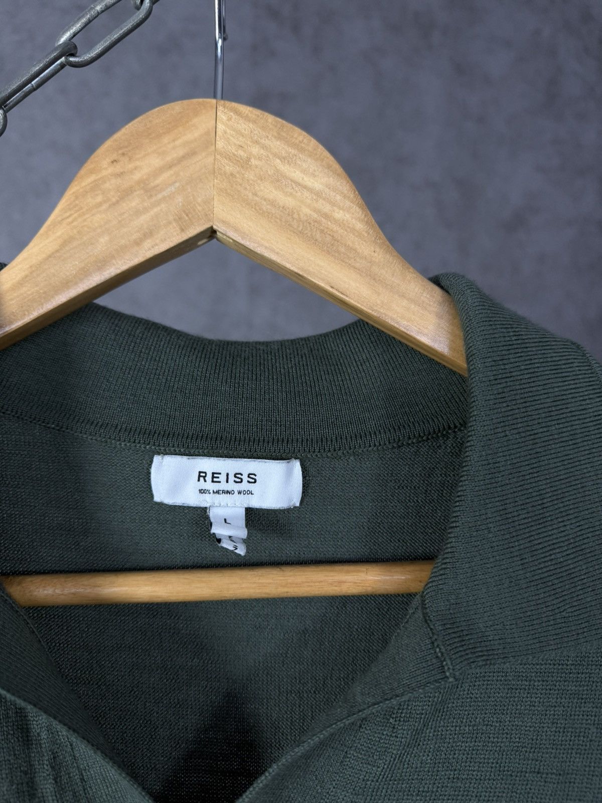 Designer × Reiss Reiss designer merino wool polo tee Size US L / EU 52-54 / 3 - 4 Thumbnail