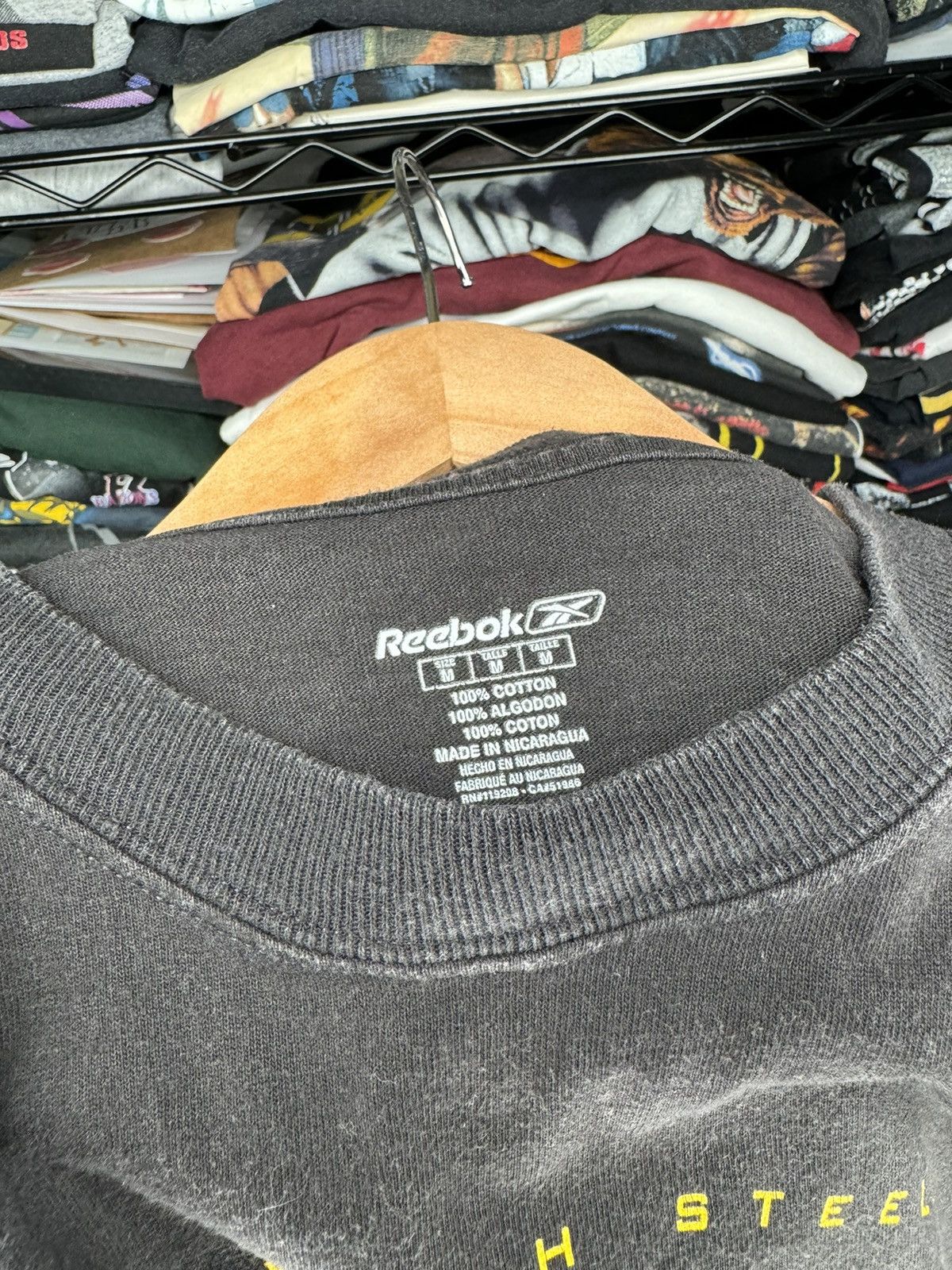 NFL × Reebok × Vintage 2008 Reebok Pittsburgh Steelers James Harrison DPOY Tee Size US M / EU 48-50 / 2 - 3 Thumbnail