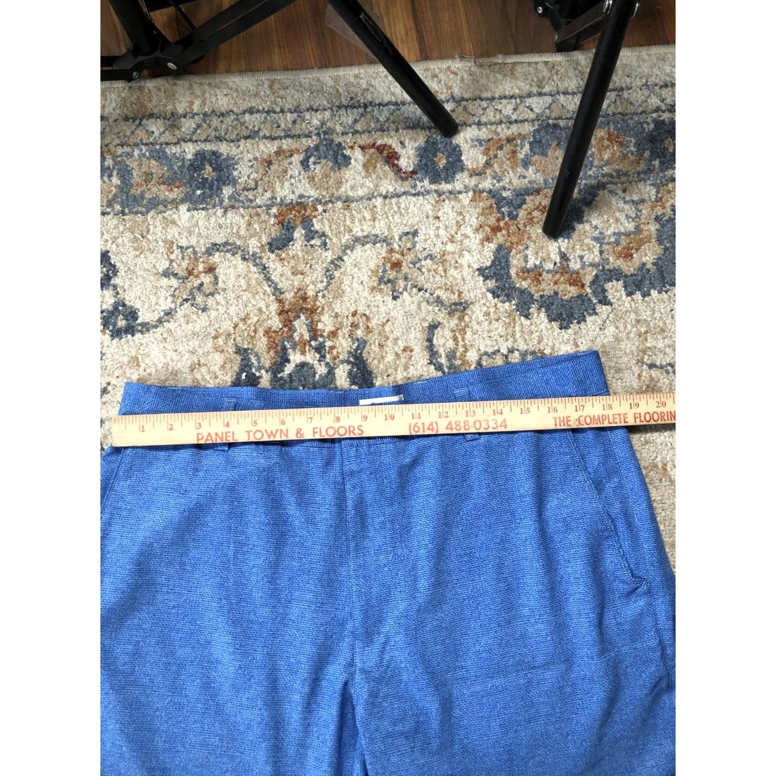 Peter Millar Peter Millar Shorts Mens 36 Blue Geometric Chino 10 Inseam Golf Casual Summer Mens Size US 36 / EU 52 - 4 Thumbnail