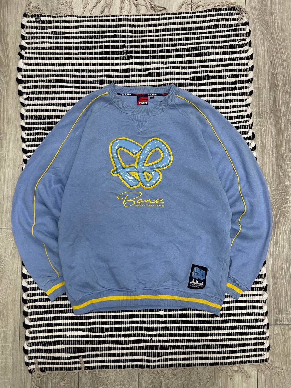 Japanese Brand × Vintage Vintage Fishbone New York FB Logo Baggy Sweatshirt Y2K Size US XXL / EU 58 / 5 - 1 Thumbnail