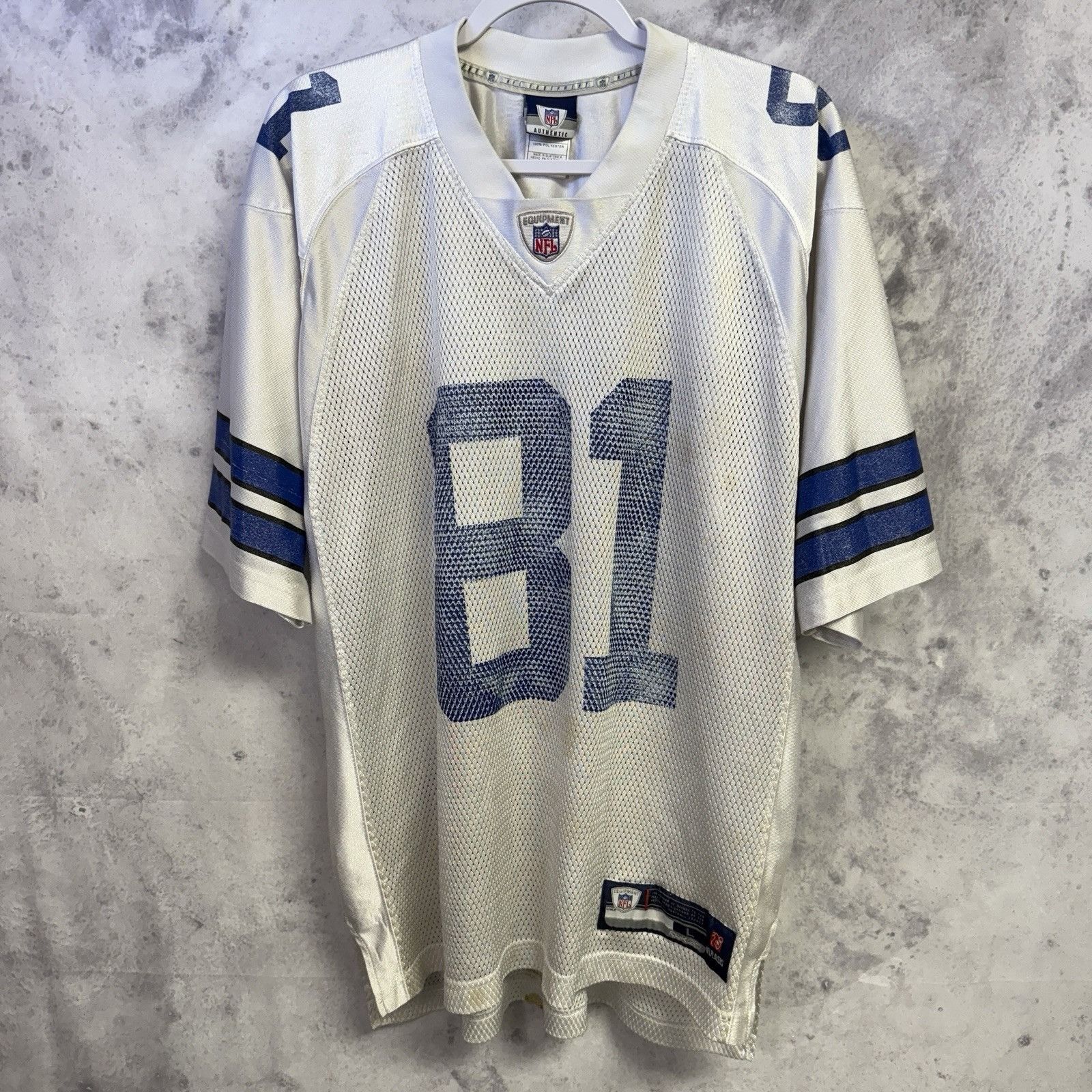NFL Dallas Cowboys Terrell Owens Jersey Mens L White Vintage Ree Size US L / EU 52-54 / 3 - 1 Thumbnail