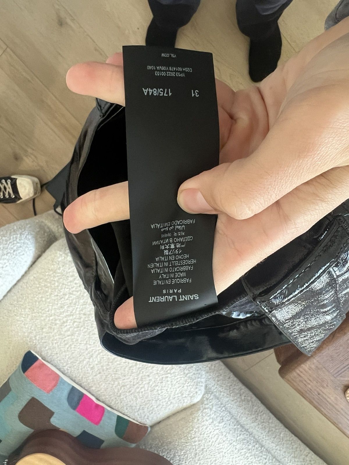 Saint Laurent Paris Bnwt Lacquered Pants Size US 31 - 5 Thumbnail